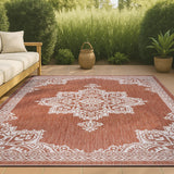 Arden Vintage Casual Medallion Indoor/Outdoor Area Rug