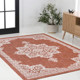 Arden Vintage Casual Medallion Indoor/Outdoor Area Rug