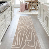 Alcina Modern Scandinavian Graphic Lines High-Low Area Rug
