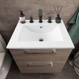 Ancillary 3-Hole Classic Contemporary Rectangular Ceramic Single Sink Basin Vanity Top
