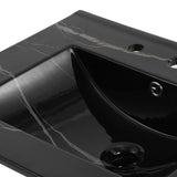 Ancillary 3-Hole Classic Contemporary Rectangular Ceramic Single Sink Basin Vanity Top