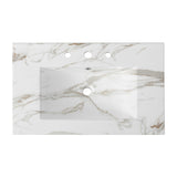 Ancillary 3-Hole Classic Contemporary Rectangular Ceramic Single Sink Basin Vanity Top