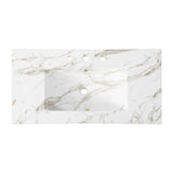 Ancillary 3-Hole Classic Contemporary Rectangular Ceramic Single Sink Basin Vanity Top