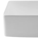 Felix 15 in. W x 8 in. D Modern Wall Mounted Rectangular Ceramic Mini Sink