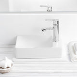 Felix 15 in. W x 8 in. D Modern Wall Mounted Rectangular Ceramic Mini Sink