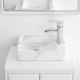 Felix 15 in. W x 8 in. D Modern Wall Mounted Rectangular Ceramic Mini Sink