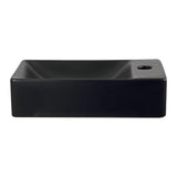 Felix 15 in. W x 8 in. D Modern Wall Mounted Rectangular Ceramic Mini Sink