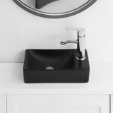 Felix 15 in. W x 8 in. D Modern Wall Mounted Rectangular Ceramic Mini Sink