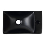 Felix 15 in. W x 8 in. D Modern Wall Mounted Rectangular Ceramic Mini Sink