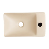 Felix 15 in. W x 8 in. D Modern Wall Mounted Rectangular Ceramic Mini Sink