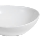 Cascade 16 in. W x 13.5 in. D Modern Minimalist Oval Ceramic Bathroom Vessel Sink