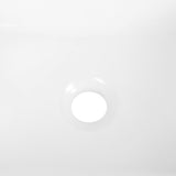 Ferbon 16 in. W x 12 in. D Modern Rectangular Ceramic Above Counter Vessel Bathroom Vanity Sink Basin