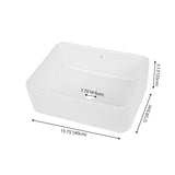 Ferbon 16 in. W x 12 in. D Modern Rectangular Ceramic Above Counter Vessel Bathroom Vanity Sink Basin