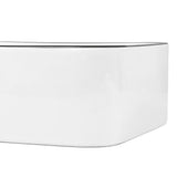 Ferbon 16 in. W x 12 in. D Modern Rectangular Ceramic Above Counter Vessel Bathroom Vanity Sink Basin