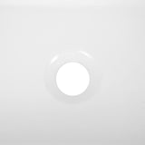 Ferbon 16 in. W x 12 in. D Modern Rectangular Ceramic Above Counter Vessel Bathroom Vanity Sink Basin
