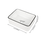 Ferbon 16 in. W x 12 in. D Modern Rectangular Ceramic Above Counter Vessel Bathroom Vanity Sink Basin