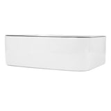 Ferbon 16 in. W x 12 in. D Modern Rectangular Ceramic Above Counter Vessel Bathroom Vanity Sink Basin