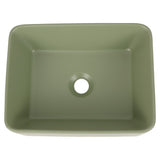 Ferbon 16 in. W x 12 in. D Modern Rectangular Ceramic Above Counter Vessel Bathroom Vanity Sink Basin