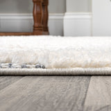 Pia Moroccan Trellis Plush Carved Area Rug