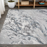 Swirl Marbled Abstract Area Rug