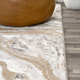 Swirl Marbled Abstract Area Rug