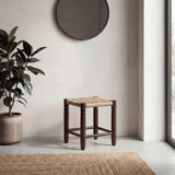 columnar-15-75-casual-bohemian-handcrafted-teak-wood-backless-indoor-outdoor-teak-wood-accent-stool-with-synthetic-woven-rattan-seat