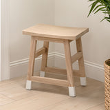 finesse-18-3-classic-casual-handcrafted-solid-mindi-wood-accent-stool-with-tipped-legs