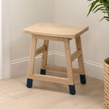 finesse-18-3-classic-casual-handcrafted-solid-mindi-wood-accent-stool-with-tipped-legs