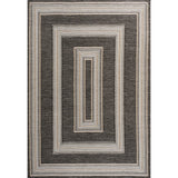 Argo Classic Nautical Mitre Stripe Reversible Machine-Washable Indoor/Outdoor Area Rug