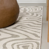Eryx Modern Bohemian Abstract Organic Reversible Machine-Washable Indoor/Outdoor Area Rug