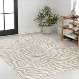 Eryx Modern Bohemian Abstract Organic Reversible Machine-Washable Indoor/Outdoor Area Rug