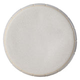 Owen 17.8 in. Modern Minimalist Grid Textured Barrel Ceramic Indoor/Outdoor Garden Stool and Accent Table - Matte Cream