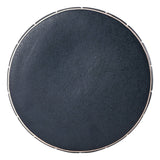 Clara 17.5 in. Modern Minimalist Grid Hourglass Ceramic Indoor/Outdoor Garden Stool and Accent Table - Matte Navy