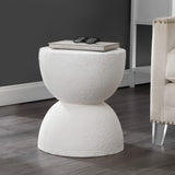 Greta 18" Mid-Century Modern Drum Accent Table