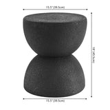Greta 18" Mid-Century Modern Drum Accent Table