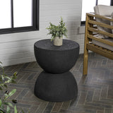 Greta 18" Mid-Century Modern Drum Accent Table