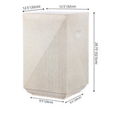Adrian 20.75" Contemporary Minimalist Square Accent Table - JONATHAN Y