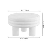Rashida 13.5" Contemporary Minimalist Curvy Low Accent Table - JONATHAN Y