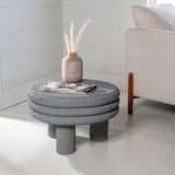 Rashida 13.5" Contemporary Minimalist Curvy Low Accent Table - JONATHAN Y