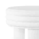 Rashida 13.5" Contemporary Minimalist Curvy Low Accent Table