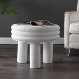 Rashida 13.5" Contemporary Minimalist Curvy Low Accent Table