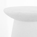 Hollie 18" Minimalist Modern Drum Accent Table Pedestal
