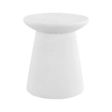 Hollie 18" Minimalist Modern Drum Accent Table Pedestal