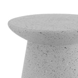 Hollie 18" Minimalist Modern Drum Accent Table Pedestal