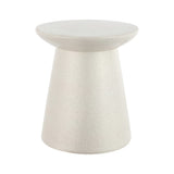 Hollie 18" Minimalist Modern Drum Accent Table Pedestal