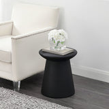 Hollie 18" Minimalist Modern Drum Accent Table Pedestal