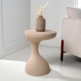 Boracay 19.75" Modern Minimalist Indoor/Outdoor Resin Drink Table