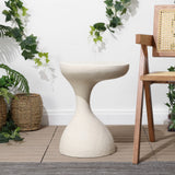 Boracay 19.75" Modern Minimalist Indoor/Outdoor Resin Drink Table