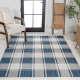 Sabine Traditional Farmhouse Bold Gingham Area Rug