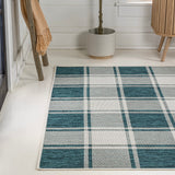 Sabine Traditional Farmhouse Bold Gingham Area Rug